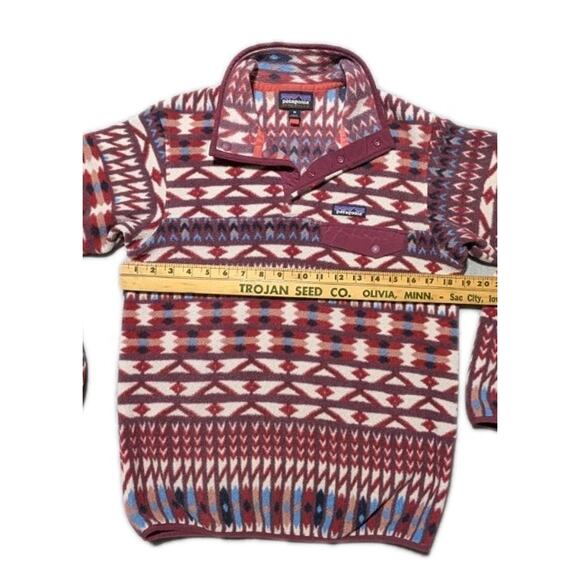 Patagonia Synchilla Snap-T Fleece Pullover XS Women’s Geometric Aztec... - Picture 11 of 13